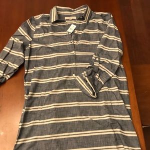 NWT Loft Chambray Shirt Dress Size 14